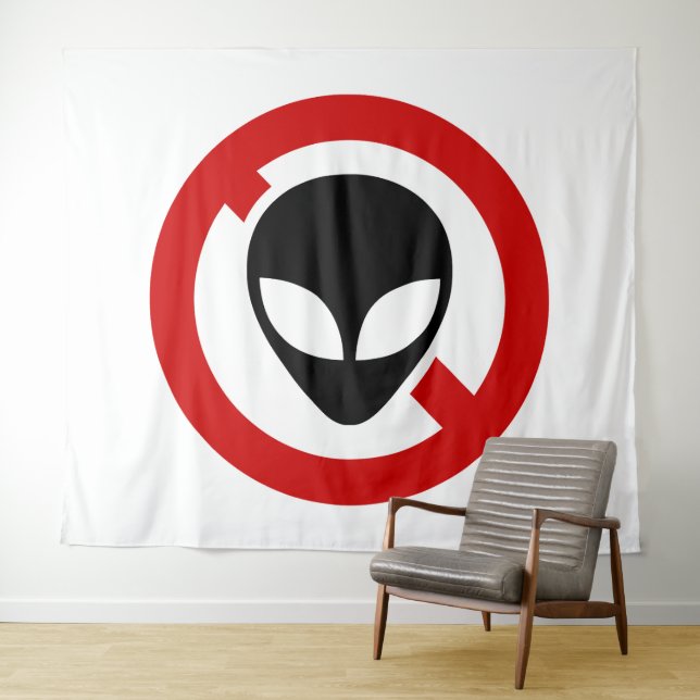 NO ALIENS TAPESTRY (In Situ (Horizontal))