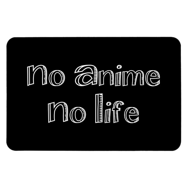 no anime no life magnet (Horizontal)