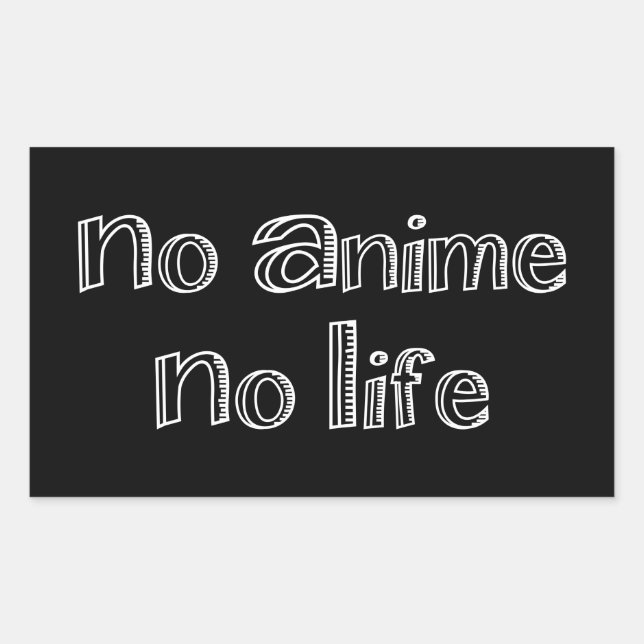 no anime no life rectangulaire autocollant (Devant)