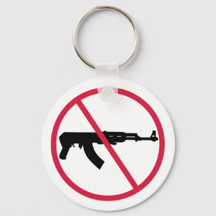 No assault weapons keychain