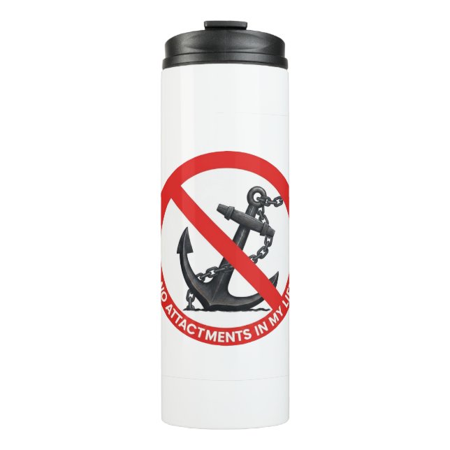 No attachments in my life thermal tumbler (Front)