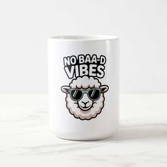 No Baa-d Vibes Sheep Coffee Mug (Center)