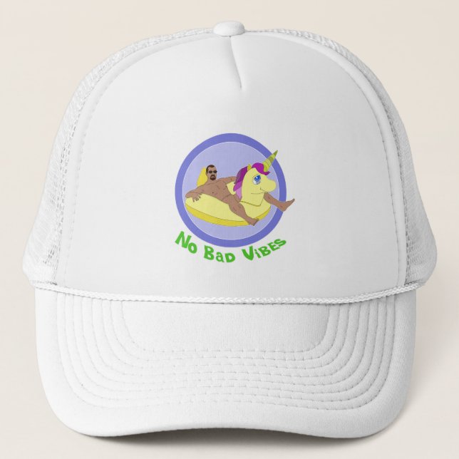 No Bad Vibes Trucker Hat (Front)