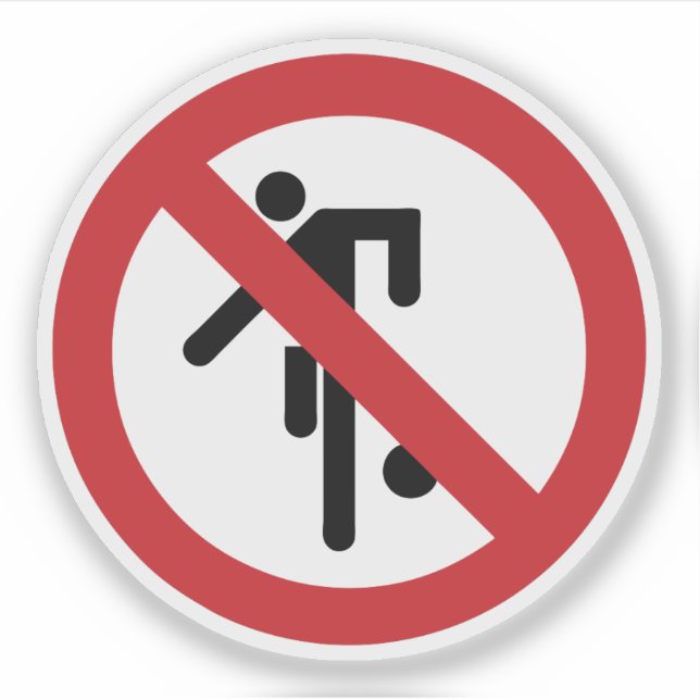 NO Ball Games ⚠ Thai Park Sign ⚠ (Front)