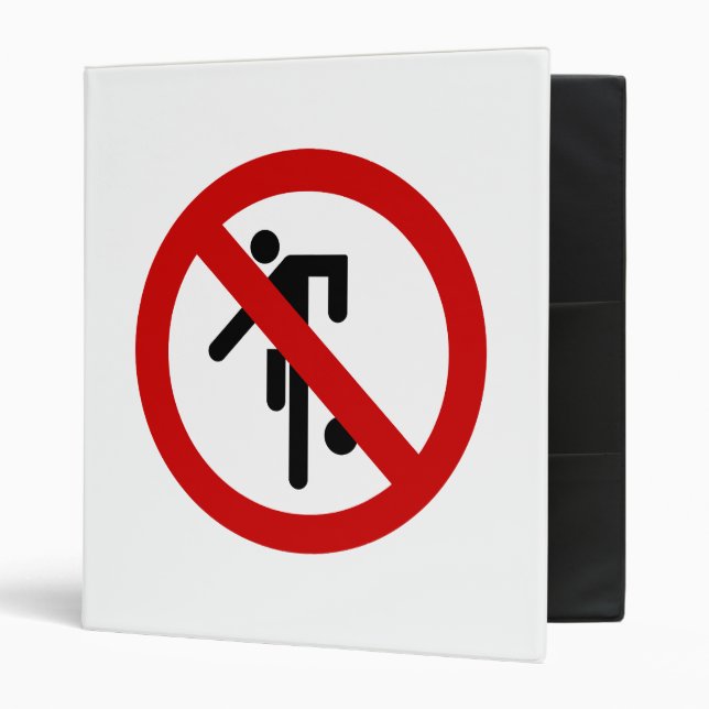 NO Ball Games ⚠ Thai Park Sign ⚠ Binder (Front/Inside)