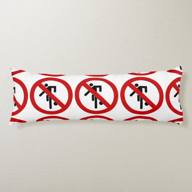 NO Ball Games ⚠ Thai Park Sign ⚠ Body Pillow (Front)