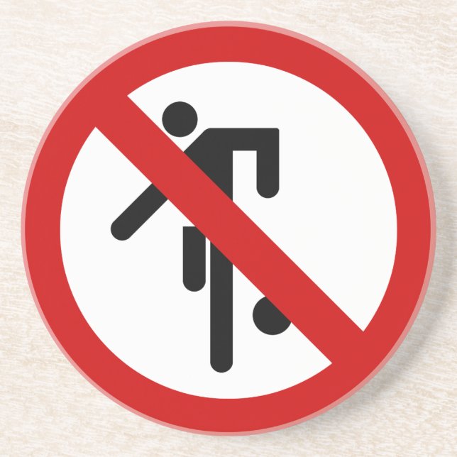 NO Ball Games ⚠ Thai Park Sign ⚠ Coaster (Front)