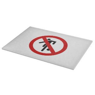 NO Ball Games ⚠ Thai Park Sign ⚠ Cutting Board