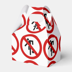 NO Ball Games ⚠ Thai Park Sign ⚠ Favor Box