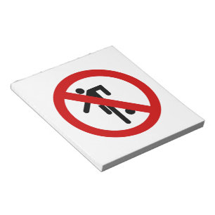 NO Ball Games ⚠ Thai Park Sign ⚠ Notepad