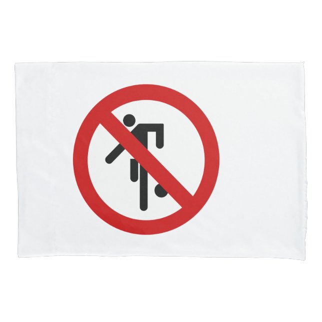 NO Ball Games ⚠ Thai Park Sign ⚠ Pillowcase (Front)