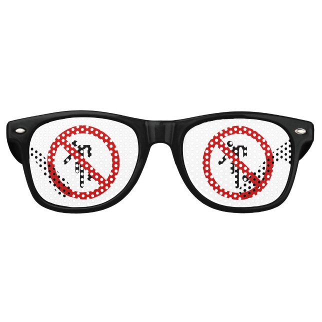 NO Ball Games ⚠ Thai Park Sign ⚠ Retro Sunglasses (Front)