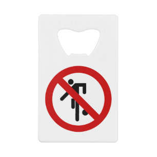 NO Ball Games ⚠ Thai Park Sign ⚠ Wallet Bottle Opener