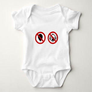 NO Balloon & NO Cry Babies ⚠ Thai Signs ⚠ Baby Bodysuit