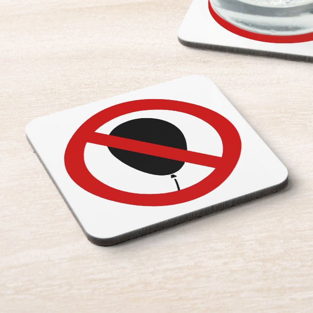 NO Balloon ⚠ Thai Sign ⚠ Coaster (Left Side)