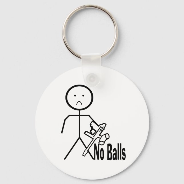 No Balls Keychain (Front)
