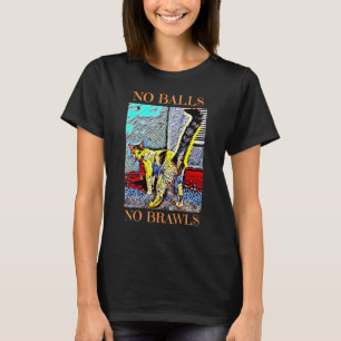 No Balls Trap Neuter Return Funny Cat T-Shirt
