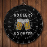 No Beer No Cheer Ugly Sweater Dartboard<br><div class="desc">No Beer No Cheer is our fun slogan ready to adorn your ugly sweater over the holidays. A little alcohol can go a long way at Christmas. Without it you’re entitled to be a little grumpy. Featuring a classic knitted pattern you're sure to be the centre of attention at any...</div>
