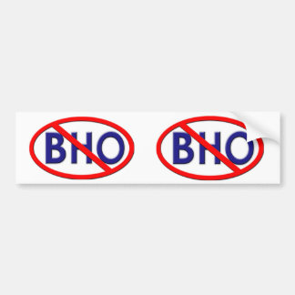 No BHO 2012 Bumper Sticker