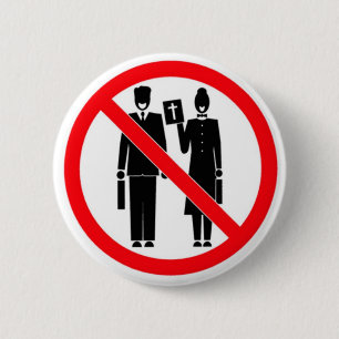 No Bible Thumpers 2 Inch Round Button
