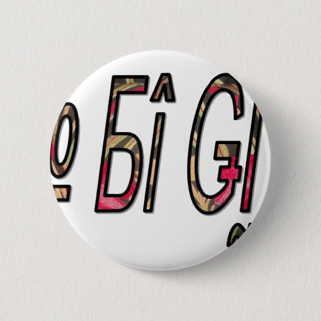 no bigiji.png 2 inch round button (Front)