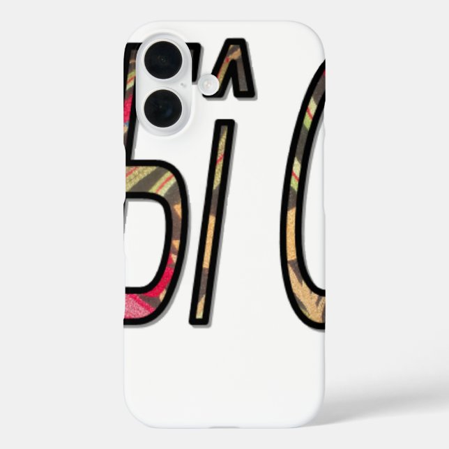 "No Bigiji" Text Art Print Case-Mate iPhone Case (Back)