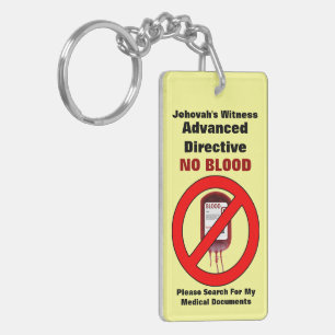 No Blood - Advanced Directive Keychain