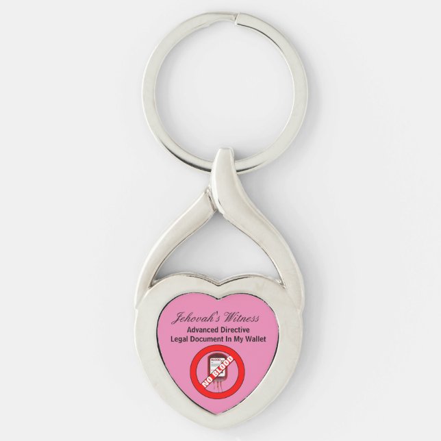 No Blood, Advanced Directive Keychain (Front)