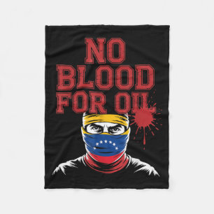 No Blood For Oil  Fleece Blanket