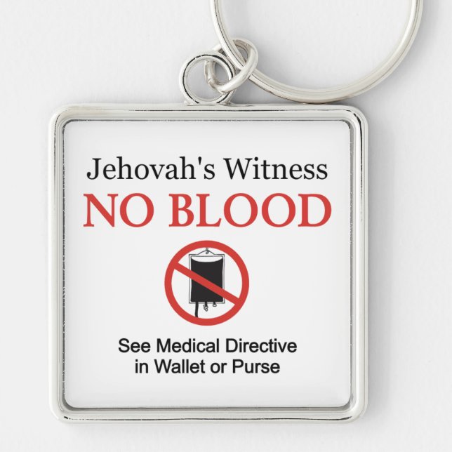 No Blood Keychain (Front)