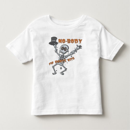 "NO-BODY" Childrens Halloween Toddler Shirt