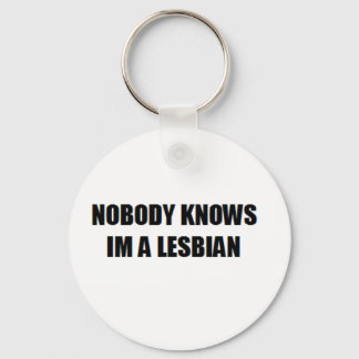 NO BODY KNOW I'M A LESBIAN KEYCHAIN