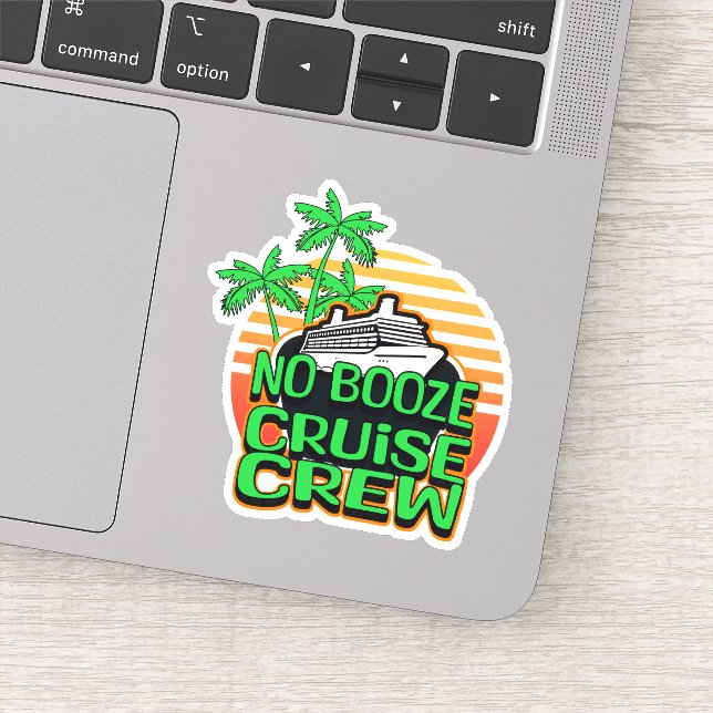 NO BOOZE CRUISE CREW Fun Holiday Travel (Detail)