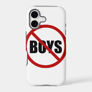 No Boys Allowed Sign iPhone 5 Case