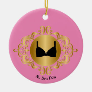 No Bra Day Ornament to Personalize