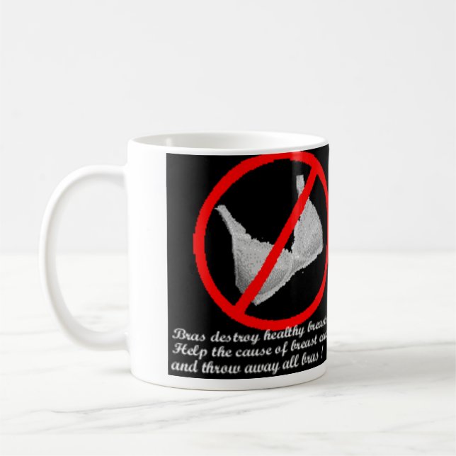 no bras 4uu  or any woman coffee mug (Left)