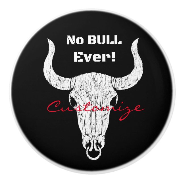 No Bull Ever Thunder_Cove Ceramic Knob (Front)