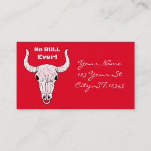 No Bull Ever  Thunder_Cove Classic Business Card