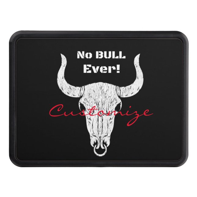 No Bull Ever Thunder_Cove Trailer Hitch Cover (Front)