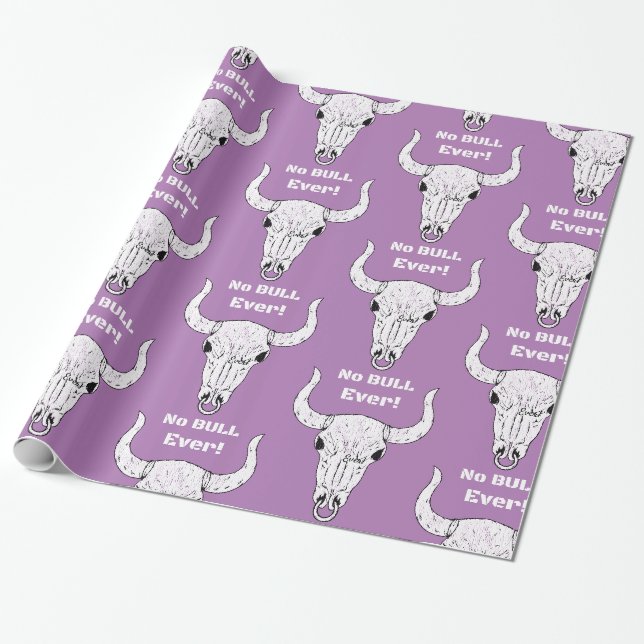 No Bull Ever Thunder_Cove Wrapping Paper (Unrolled)