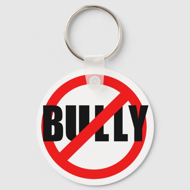 No Bully No Bullying Tshirts, Sweats, Buttons Keychain (Front)