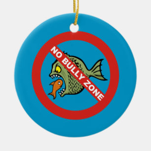 No Bully Zone Ceramic Ornament
