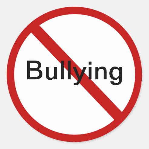 No Bullying Stickers | Zazzle CA