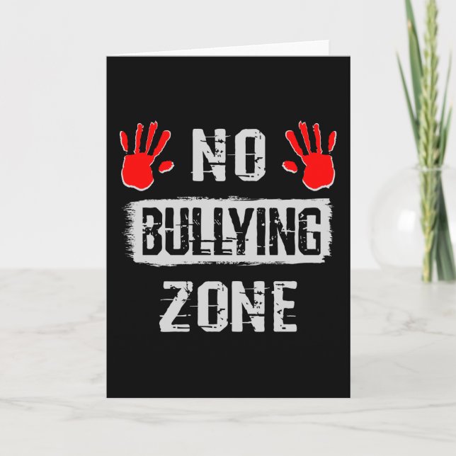 No Bullying Zone Card (Front)