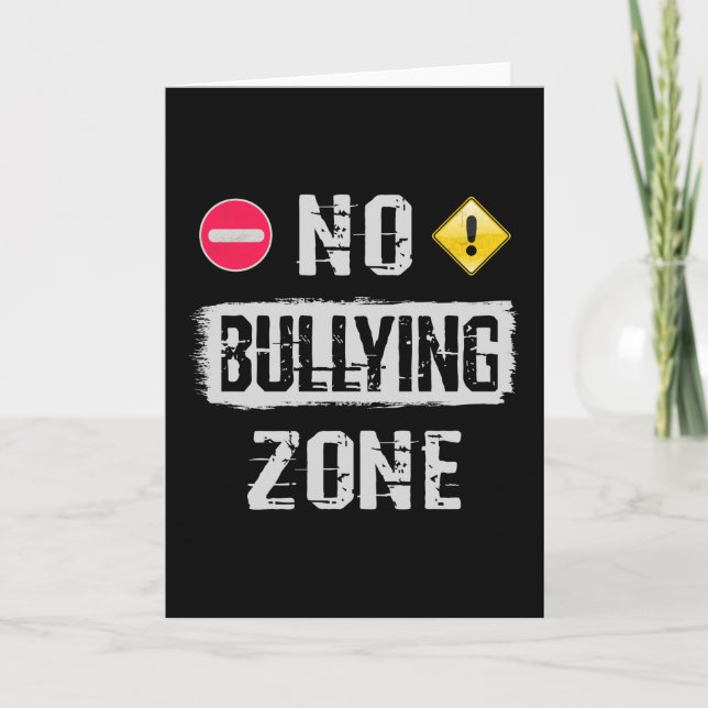No Bullying Zone Card (Front)