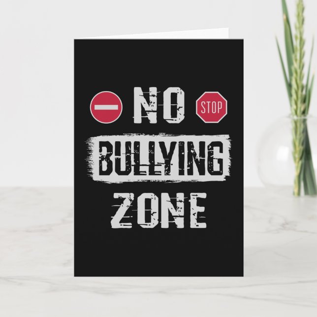 No Bullying Zone Card (Front)