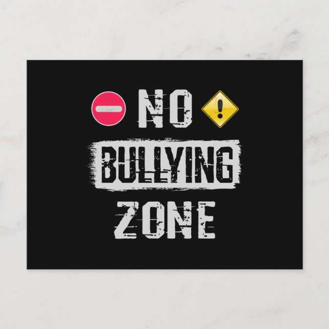 No Bullying Zone Postcard (Front)