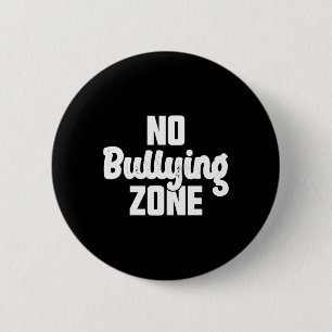 No Bullying Zone Stop Bullying Kindness Orange 2 Inch Round Button