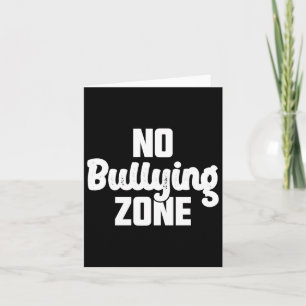 No Bullying Zone Stop Bullying Kindness Orange Card