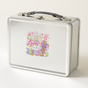 No Bunny Loves Me Like Jesus Easter Christian Kids Metal Lunch Box